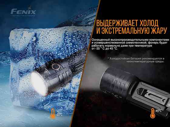 Тактичний ручний ліхтар Fenix LR35R 10000лм Type-C (Чорний) Вінниця