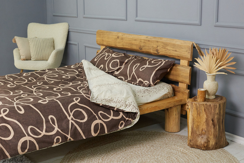 Комплект постільної білизни Ideal Textile бязь з принтом двоспальний євро (56860702) Чернівці - фото 5