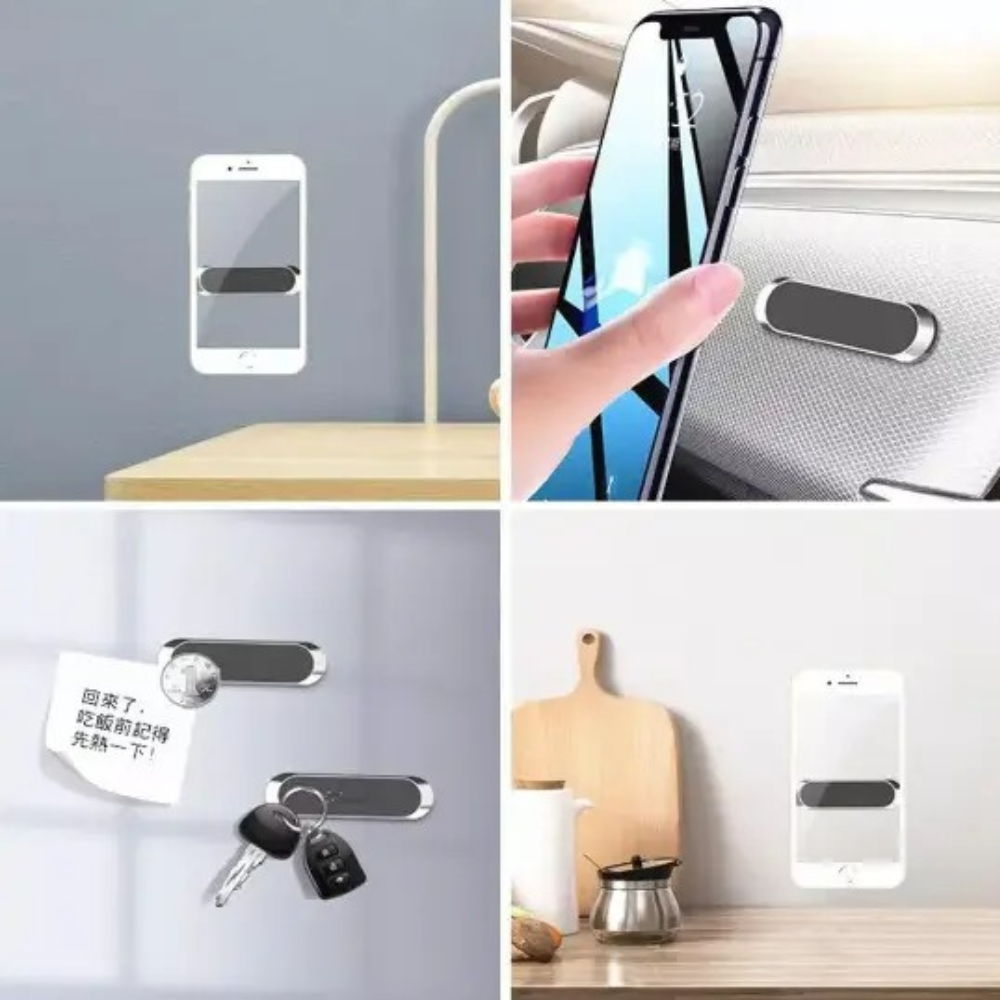 Тримач магнітний для телефону на липучці на панель в автомобіль, універсальний з силіконовою накладкою Кам'янець-Подільський - фото 7