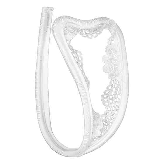 Чоловічі стрінги без лямок з шапочкою еротичні one size білий Київ