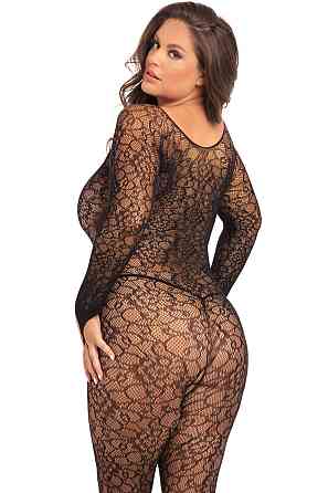 Бодистокинг кружевной с открытым доступом Rene Rofe, черный, XL/2XL Sex Aura Киев