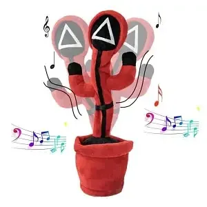 Танцующий кактус-КАЛЬМАР поющий Dancing SQUID, 120 песен, LED-подсветка, интерактивная игрушка Одесса - изображение 3