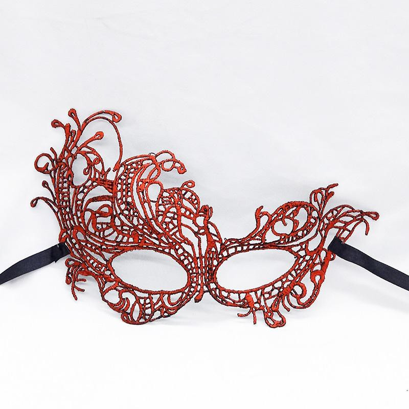 Маскарадная маска венецианская 21 на 13 см красный Киев - изображение 1