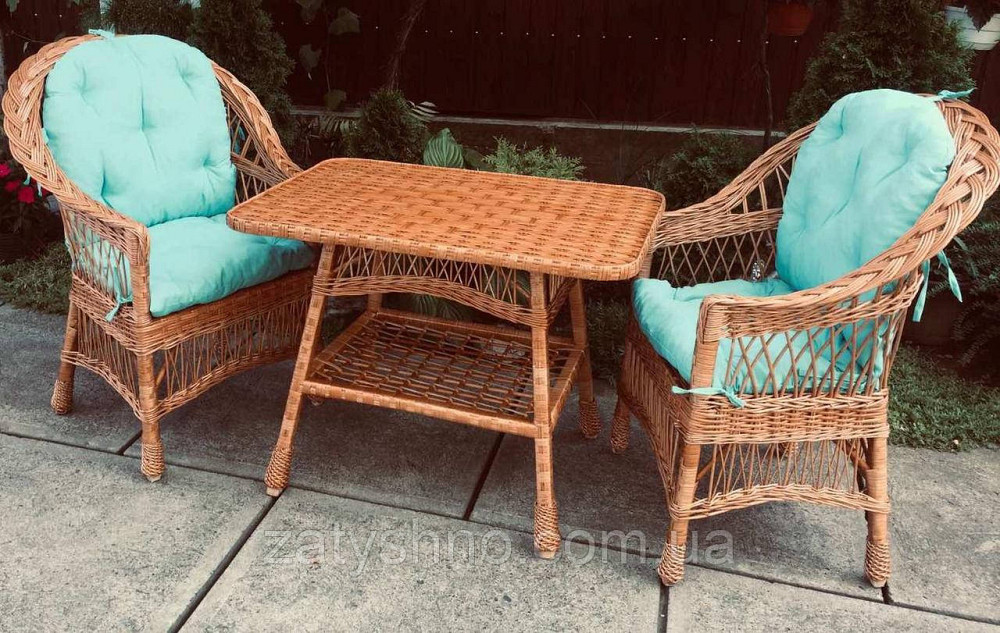 Мебель из лозы на подарок | Дачная мебель плетеная подарочная   | комплект балконной мебели на подар Киев - изображение 3