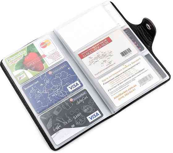 Визитница большая Shvigel 13904 кожаная Коричневая Киев