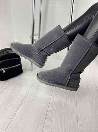 ITTS Угги женские ITTS серые натуральная замша высота 25 см (1764) Коломыя