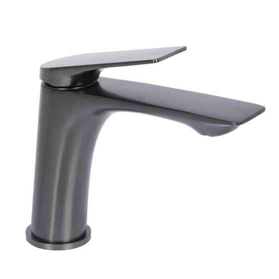 Змішувач для раковини Qtap Vlasta New QTVLA270GMB45641 (k35), одноважільний, низький, Gunmetal Black PVD Харків