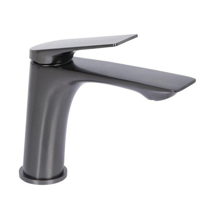 Змішувач для раковини Qtap Vlasta New QTVLA270GMB45641 (k35), одноважільний, низький, Gunmetal Black PVD Харків - фото 1