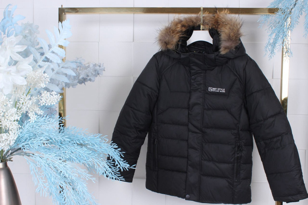Зимняя черная куртка на мальчика подростка 158,164 Николаев - изображение 1