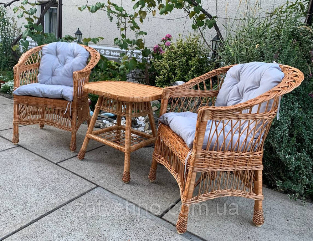 Комплект меблів з кріслами, столиком та накидками Київ - фото 3