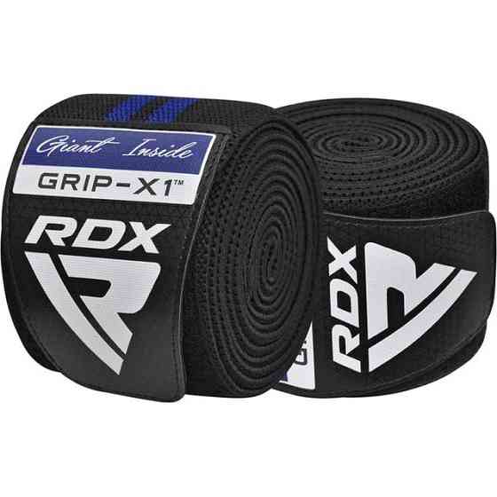 Бинти на коліна RDX GYM KNEE WRAP R11 BLACK/BLUE Каменское