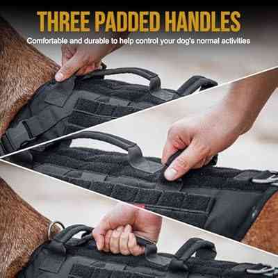 Тактична шлея жилет для собак OneTigris Fire Watcher 2.0 (чорний, L) Луцьк