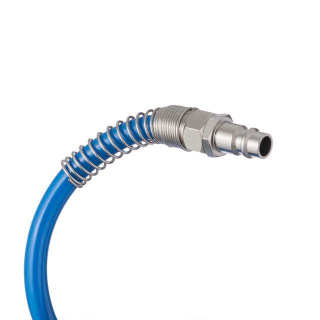 Шланг спіральний поліуретановий 6,5×10 мм, 15 м, зі швидкороз'ємними з'єднаннями INTERTOOL PT-1712 Київ - фото 2