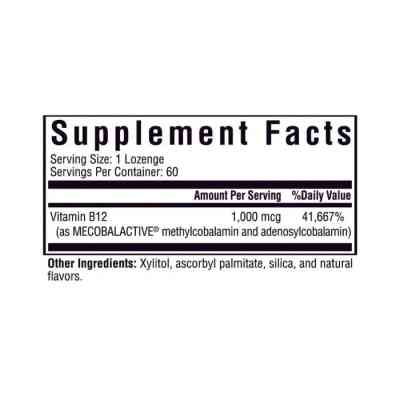 Витаминно-минеральный комплекс Seeking Health Витамин B12, 1000 мкг, Methyl B12, 60 леденцов (SKH-52007) Винница