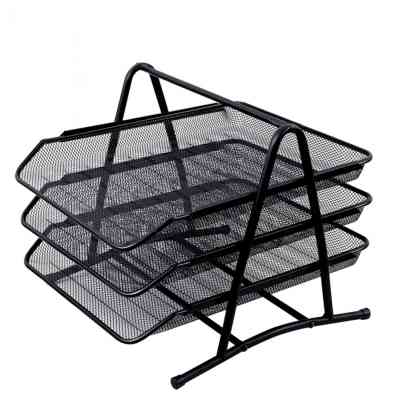 Лоток для бумаг H-Tone горизонтальный, 3 в 1, металлический, 35х29, 5х27, 5 см (TRAYH-HT-JJ41223) Винница