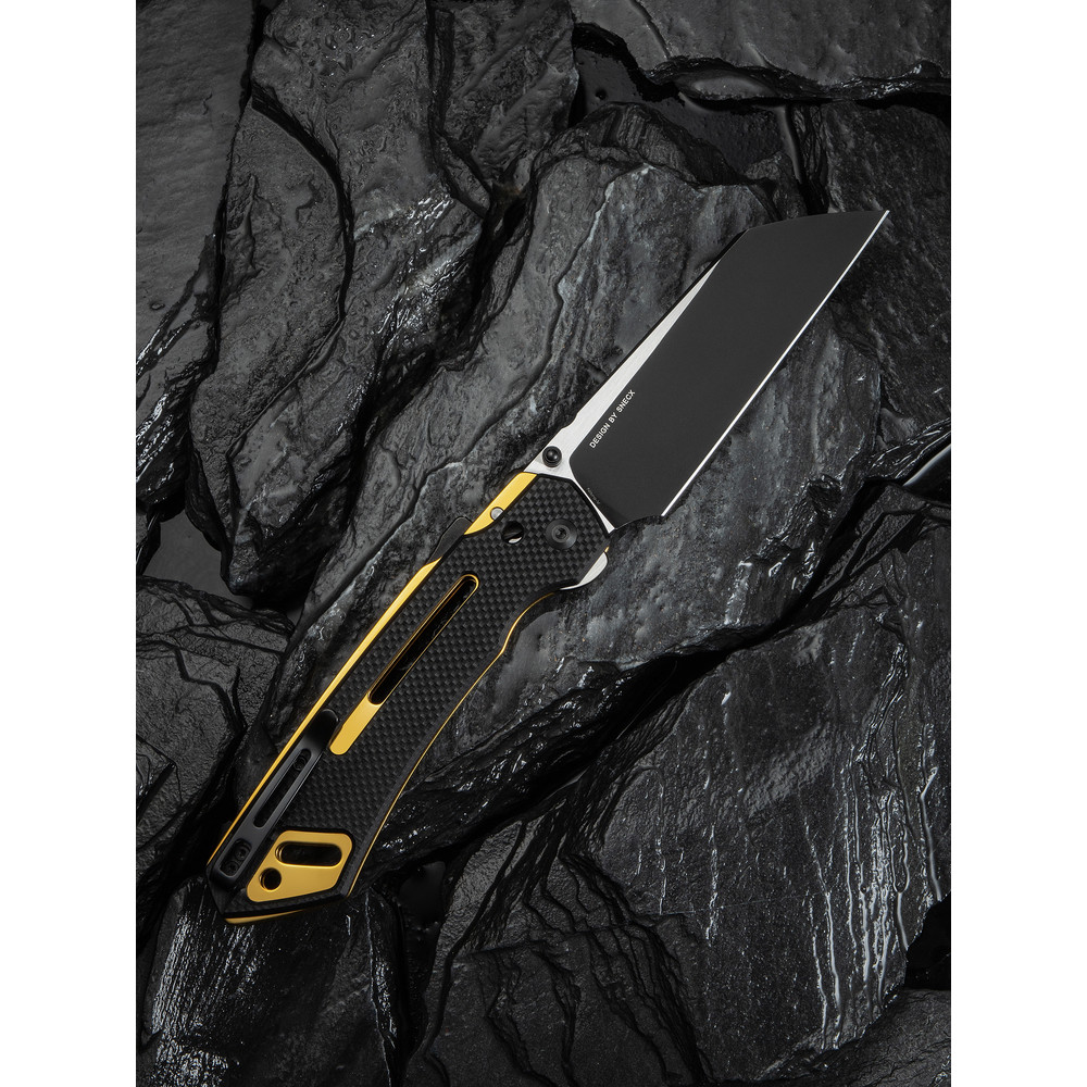 Ніж складаний тактичний Civivi Buster FG, (10.7 см) Nitro-V / G10 чорно-золотий Киев - изображение 10