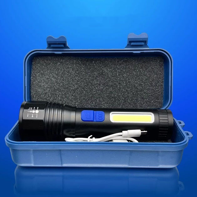 Ліхтар ручний металевий CB-C11-P50-COB, Акумуляторний ліхтар для домашнього використання GS-85 Львів - фото 9