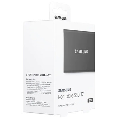 Накопитель SSD USB 3.2 2TB T7 Samsung (MU-PC2T0T/WW) Винница - изображение 4