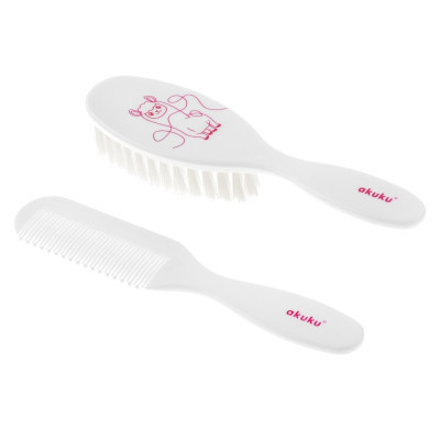 Набір для догляду за дитиною Akuku щітка з гребінцем Лама (A0083) Вінниця - фото 1