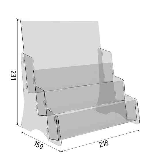 Подставка EKOSTAR для буклетов - 2 евробуклета и А5 гор Киев