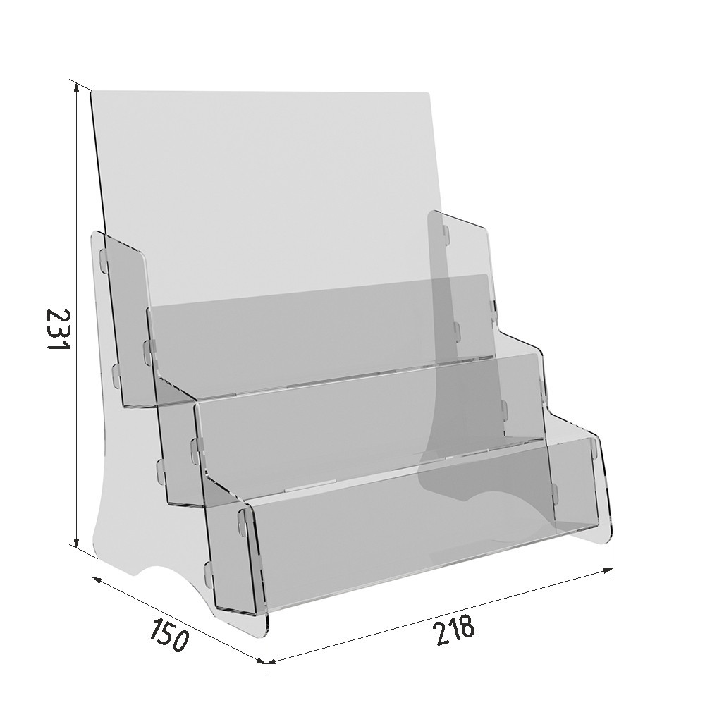Підставка EKOSTAR для буклетів — 2 євробуклети й А5 гір Київ - фото 2