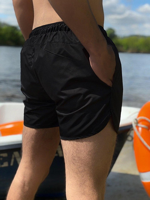 Короткі чоловічі шорти пляжні для купання та плавання швидковисихні Intruder чорні 4XL Одеса - фото 6