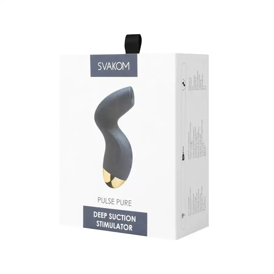 Вакуумный клиторальный стимулятор Svakom Pulse Pure Navy Blue, 5 режимов, 5 интенсивностей в каждом Львов - изображение 7