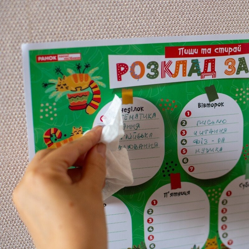 Дитячий розклад уроків "Котики" 10104271 А4 Вінниця - фото 5