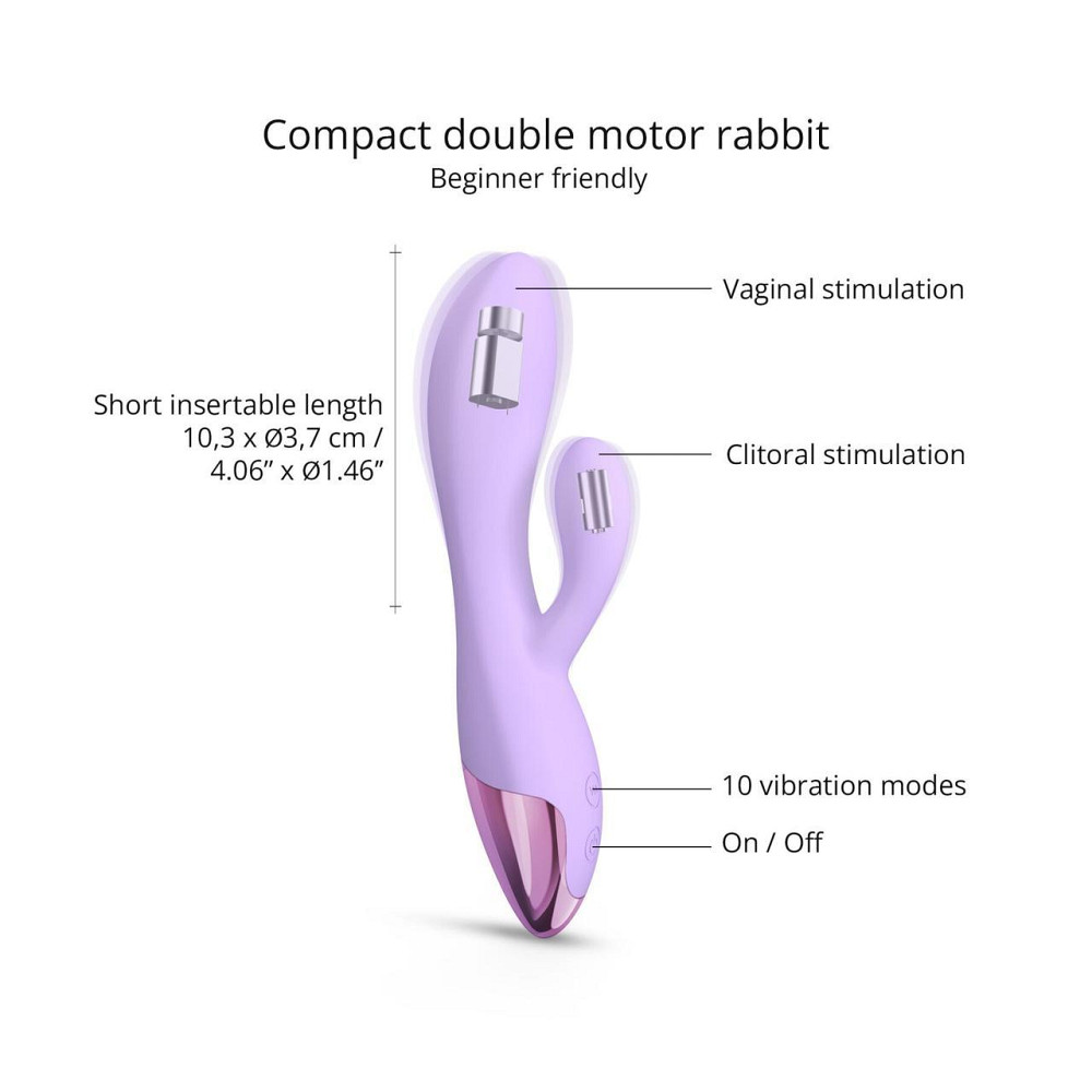 Вібратор-кролик Love To Love FUNKY BUNNY - VIVA MAUVE Sex Aura Київ - фото 2
