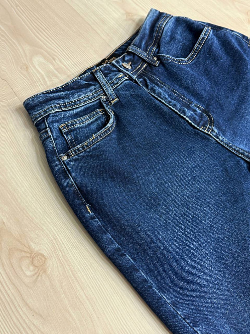 Джинси жіночі Sherocco 7034 кльош від коліна висока посадка стрейчеві сині, синій, 29, 29, 74 см, 100 см Київ - фото 19