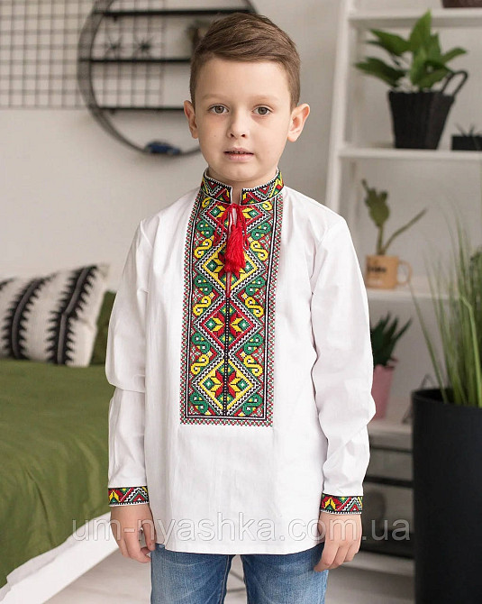 Вишиванка для хлопчика "Ярослав" жовто-зелено-червона Кривий Ріг - фото 4