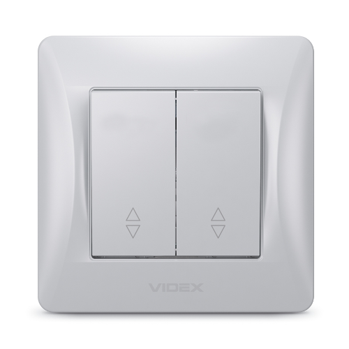 BINERA срібний шовк Вимикач внутрішній прохідний 2кл Videx Житомир - фото 3