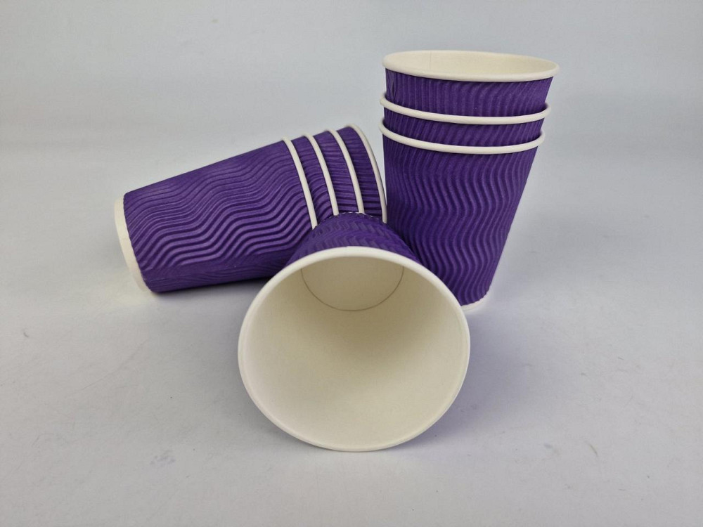 Склянка гофрована 400 мл (12oz) "ФІОЛЕТ" (15 шт.) Харків - фото 2