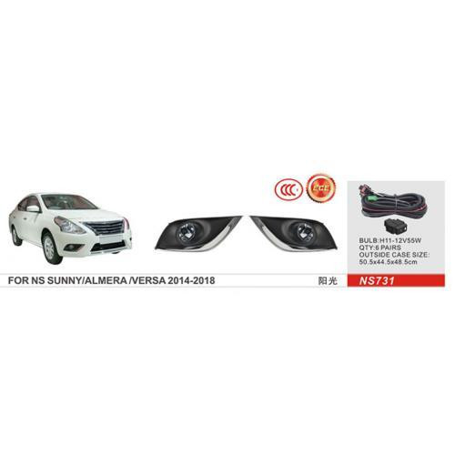 Дополнительные фары для Nissan Versa 2014-2018 NS-731 с H11 12V55W и электропроводкой Харьков - изображение 1