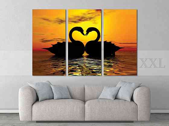 Модульна картина Озеро Лебеді Art-108_XXL Київ