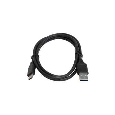 Дата кабель USB 3.0 AM to USB-C 1.0m black Patron (CAB-PN-USB3-TYPEC-1M) Винница