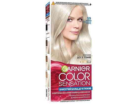 Крем-фарба д/волосся стійка Color Sensation тон S9 Блискучий блонд ТМ GARNIER Київ