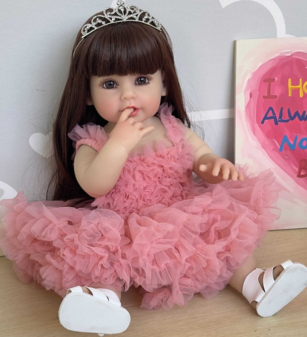 Кукла реборн 55 см полностью силиконовая (5940) Харьков - изображение 2