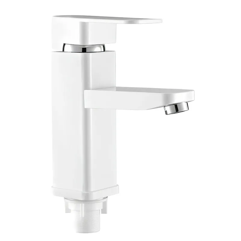 Змішувач для умивальника Plamix Kub-001 White    ( PM0611 ) 31327 Харьков - изображение 1