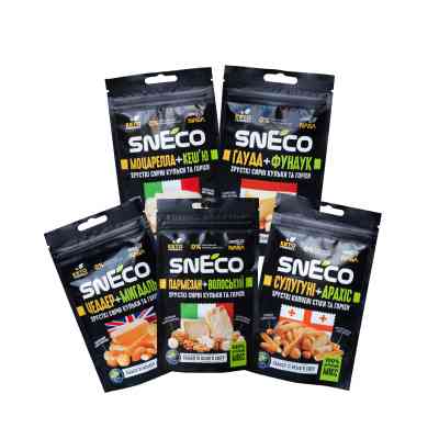 Сыр сушеный snEco Микс с орехами 5 упаковок по 20 г (4823095054965) Винница
