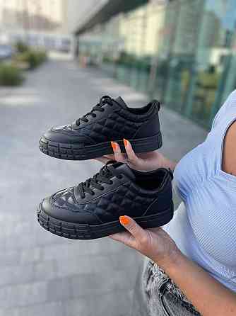 Weide Кеди жіночі WEIDE чорні (весна-осінь, еко-шкіра) (4761) 39 Коломия