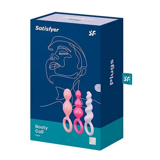 Набір анальних іграшок Satisfyer Plugs (set of 3) - Booty Call, макс. діаметр 3 см Львів