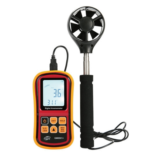 Анемометр-термометр 0,8-45 м/с, -10-45 °C BENETECH GM8901X Чернігів - фото 1