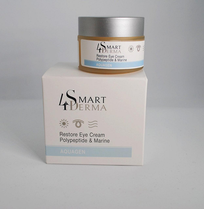 Smart4Derma Aquagen Restore Eye Cream Зволожувальний дренажний крем проти темних кругів і набряків, 30 мл Дніпро - фото 2