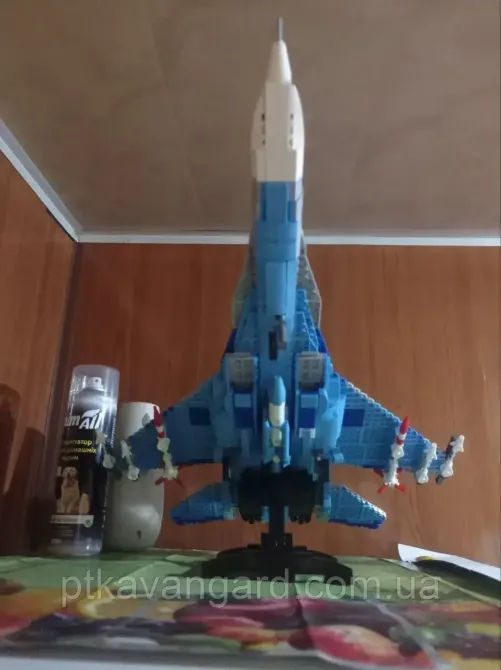 Конструктор блоковий літак винищувач "СУ-27" 2259 деталей військовий український ВСУ Teko 96094 Хмельницький - фото 4