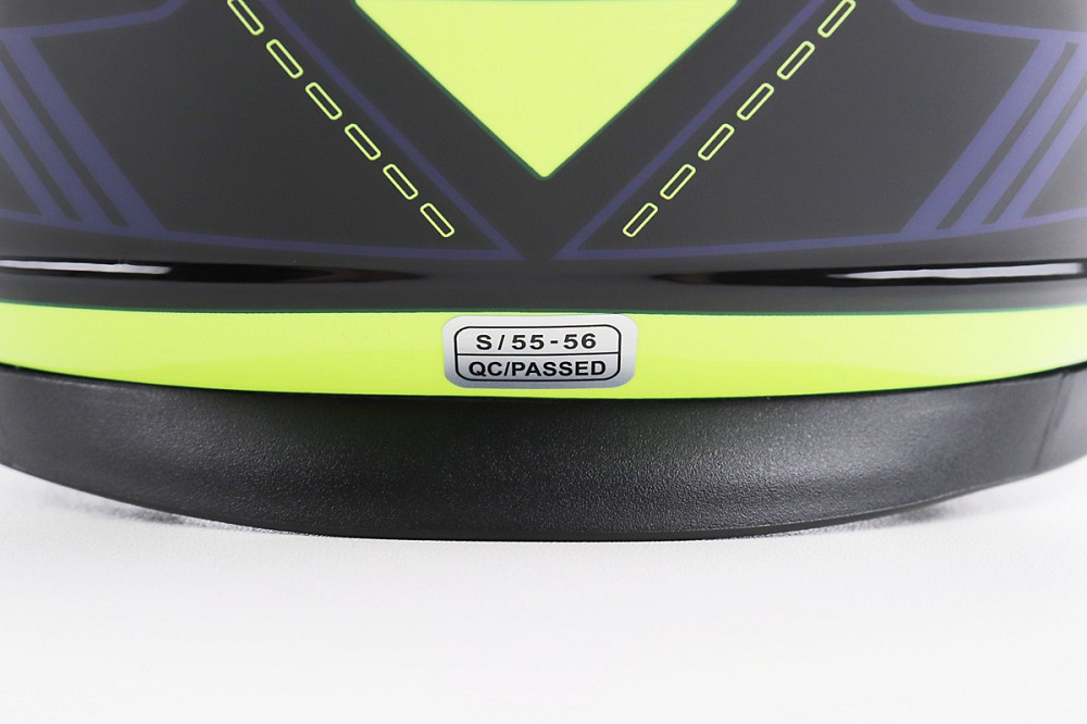 Шолом інтеграл, закритий BLD-М65 S (55-56см), ЧОРНИЙ/НЕОНОВО-ЖОВТО-СИНІЙ Киев - изображение 7