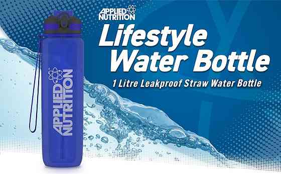 Пляшка для води Applied Nutrition Water Bottle 1000 ml (Blue) Луцьк