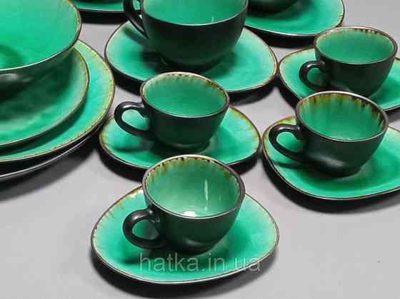 Набор чашек с блюдцем кофейный 4+4 шт Olens 