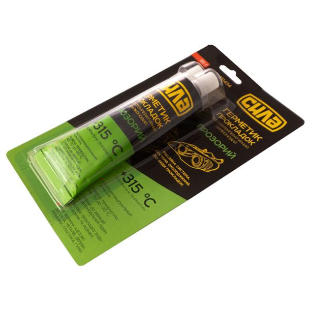 Герметик прокладок силіконовий високотемп.+315С прозорий 85г Харків - фото 1