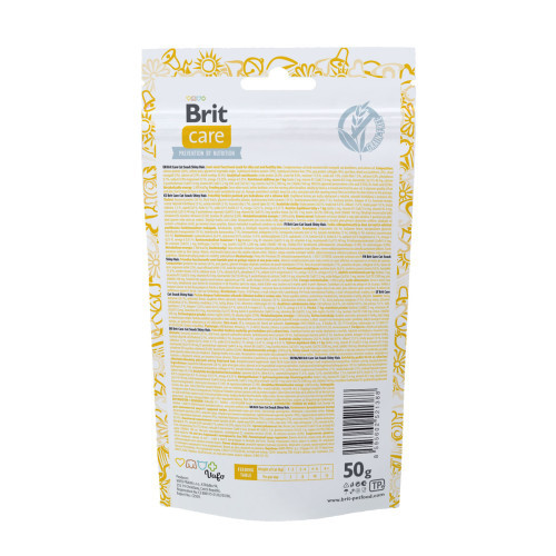 Ласощі Brit Care Functional Snack Shiny Hair д/котів для здоров я шкіри та шерсті з лососем 50 г Київ - фото 3